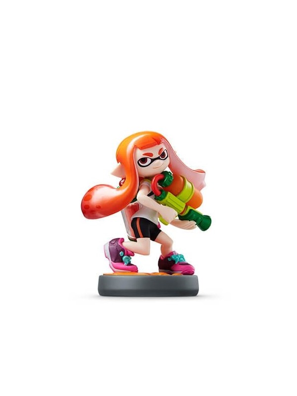 FIGURA NINTENDO AMIIBO SPLATOON INK CHICA NARANJA