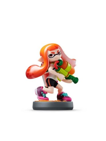 FIGURA NINTENDO AMIIBO SPLATOON INK CHICA NARANJA