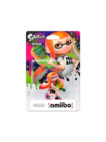 FIGURA NINTENDO AMIIBO SPLATOON INK CHICA NARANJA