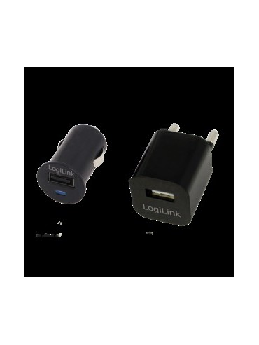 CARGADOR USB CASA COCHE LOGILINK PA0076 5V 1A PA0076