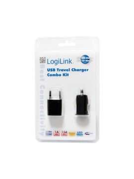 CARGADOR USB CASA COCHE LOGILINK PA0076 5V 1A PA0076