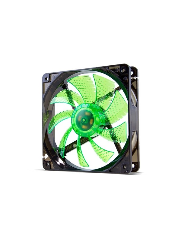 VENTILADOR 120X120 NOX COOLFAN 120 LED VERDE