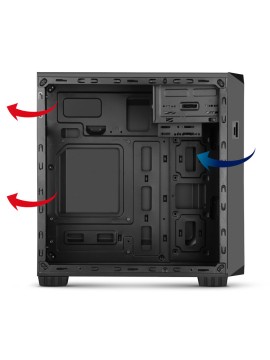 TORRE MICRO ATX NOX COOLBAY MX2 NEGRO