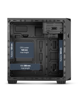 TORRE MICRO ATX NOX COOLBAY MX2 NEGRO