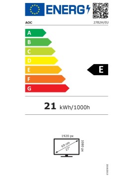 MONITOR LED IPS 27 AOC 27B2H EU NEGRO