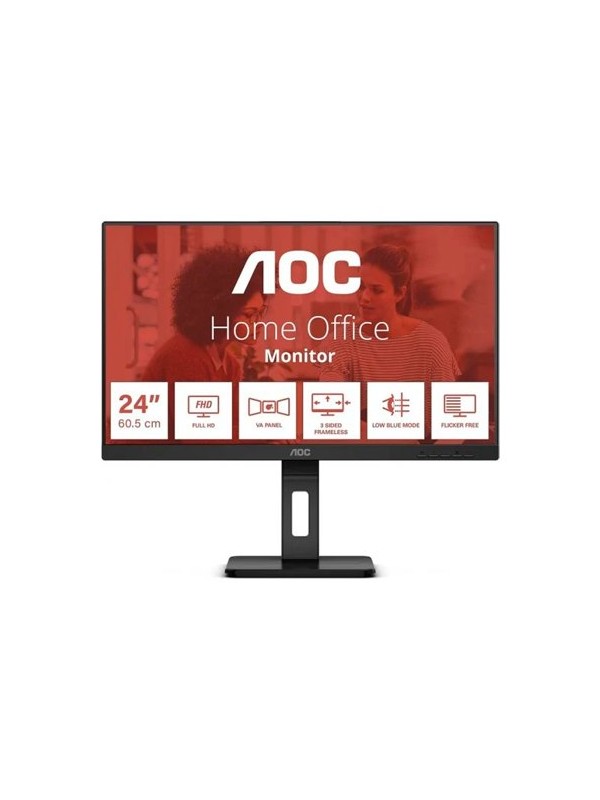 MONITOR LED 24 AOC 24E3QAF NEGRO