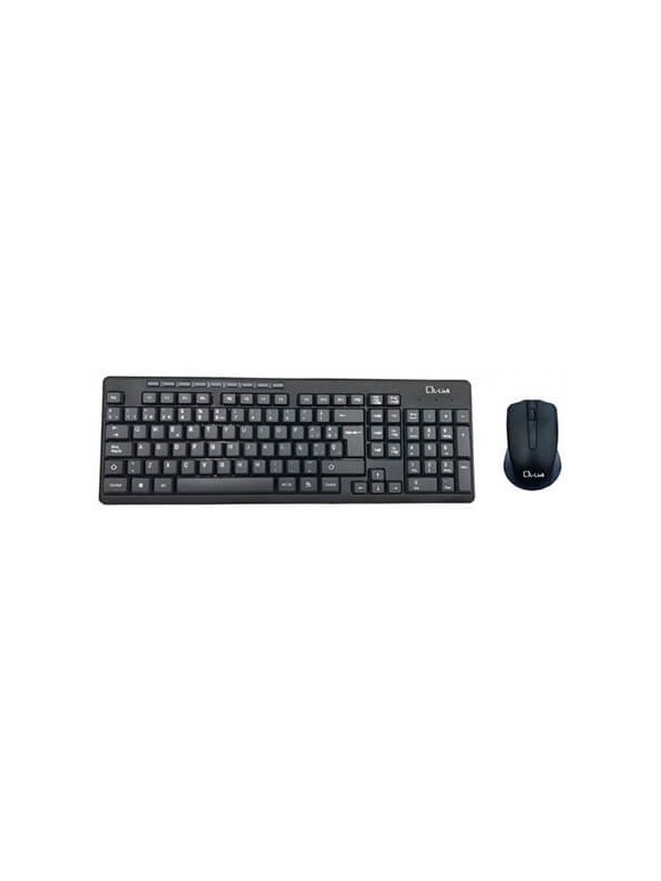 TECLADO RATON L LINK KIT WIFI NEGRO