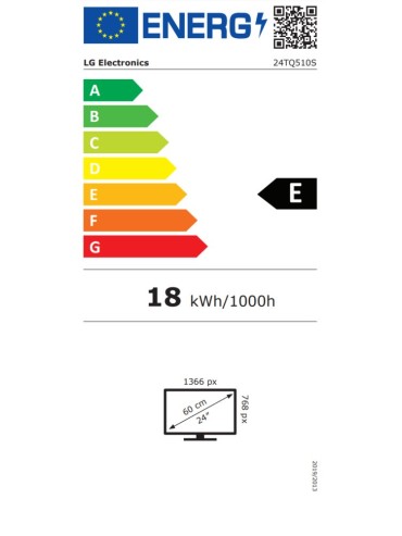 TELEVISIoN LED 24 LG 24TQ510S WZAEU SMART TV HD BLANCO