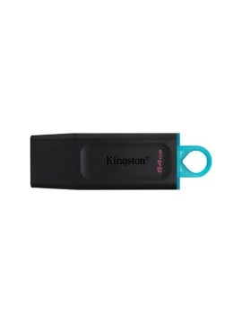 PENDRIVE 64GB USB 32 KINGSTON DT EXODIA NEGRO TURQUESA