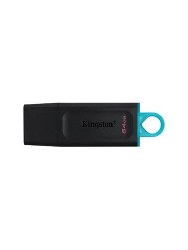 PENDRIVE 64GB USB 32 KINGSTON DT EXODIA NEGRO TURQUESA