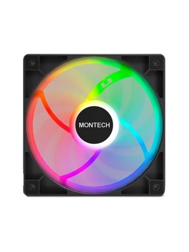 VENTILADOR 120X120 MONTECH GF120 PWM BLACK PACK 3 HUB