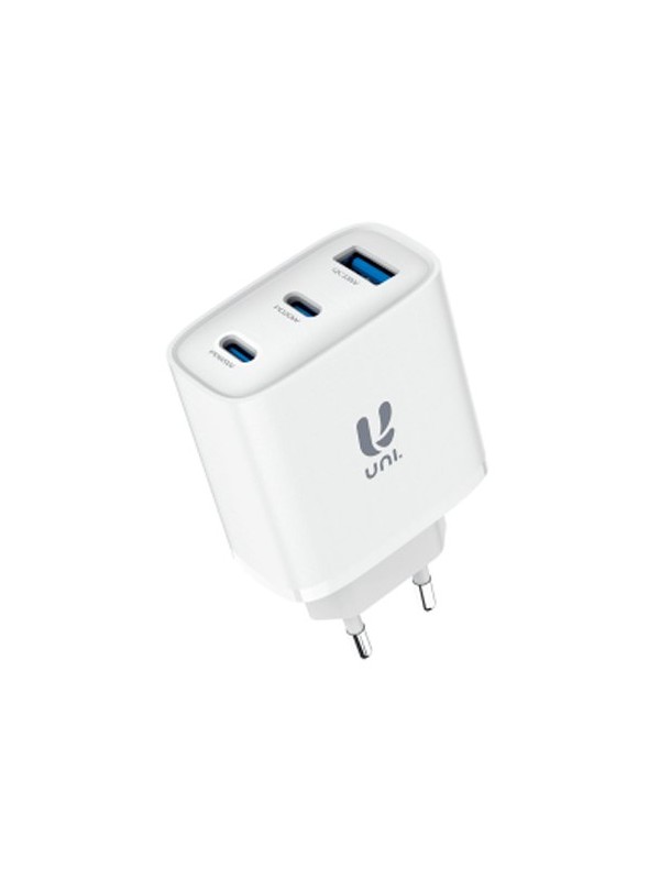 CARGADOR UNI TRIPLE TIPO C DOBLE USB A 65W