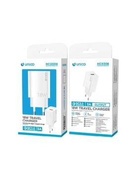 CARGADOR UNICO USB A 18W