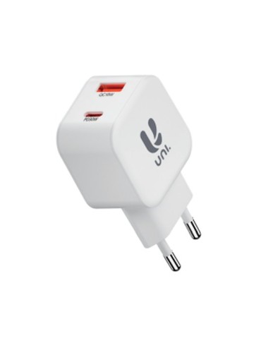 CARGADOR UNICO 2USB AC PD30 30W