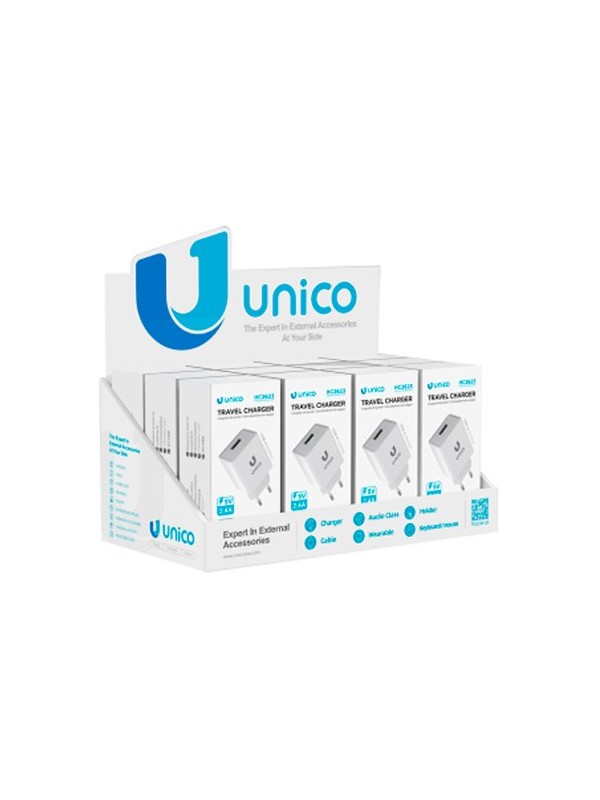 EXPOSITOR UNICO DE 12 CARGADORES SIMPLES USB 24A