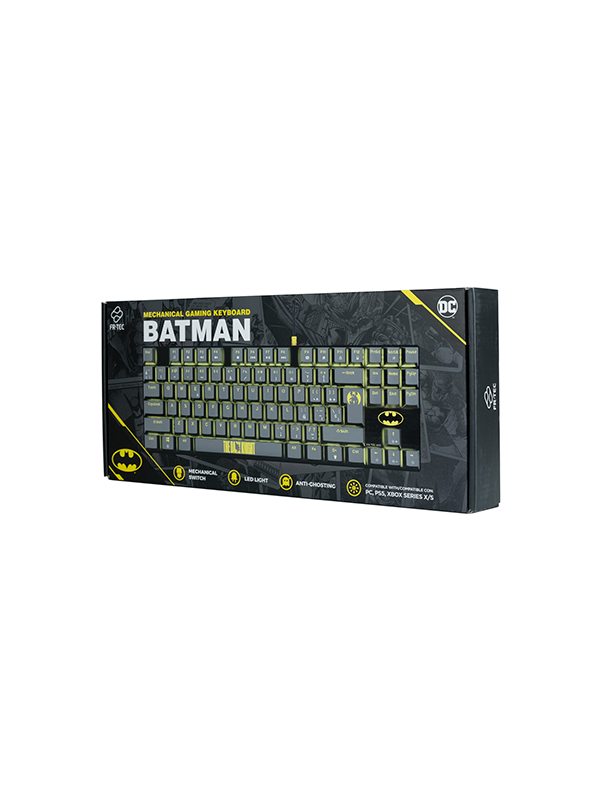 TECLADO GAMING FR TEC PC DC BATMAN