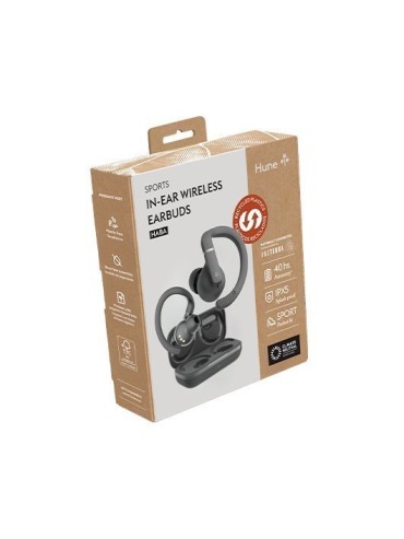 AURICULARES TWS HUNE ECO HABA SPORT GRIS ROCA