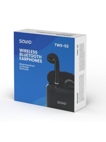 AURICULARES INALABRICOS BLUETOOTH 50 SAVIO TWS 02