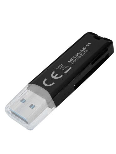 LECTOR DE TARJETAS SD USB 30 NEGRO SAVIO AK 64