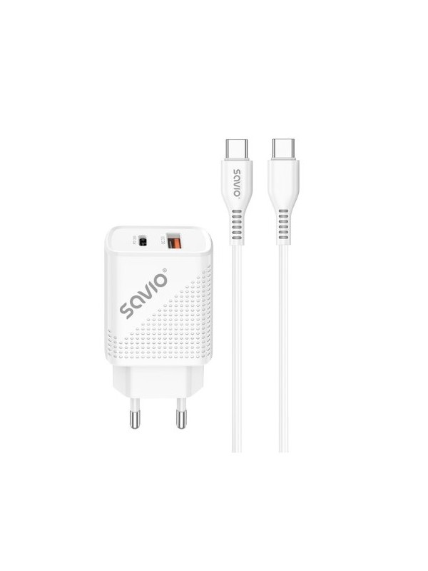 CARGADOR USB 30 DE CARGA RaPIDA 18W SAVIO LA 05