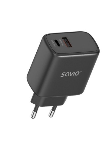 CARGADOR USB 30 DE CARGA RaPIDA 30W SAVIO LA 06 B