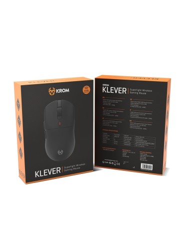 RATON OPTICO WIRELESS KROM KLEVER BLACK