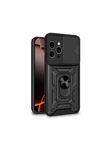 FUNDA COOL IPHONE 16 PRO MAX HARD RING NEGRO