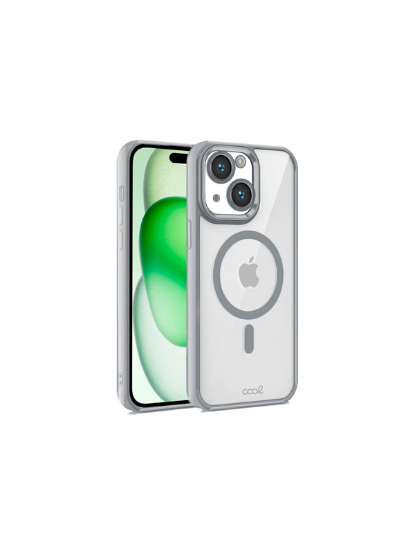 FUNDA COOL IPHONE 15 PLUS MAGNETICA PLATA