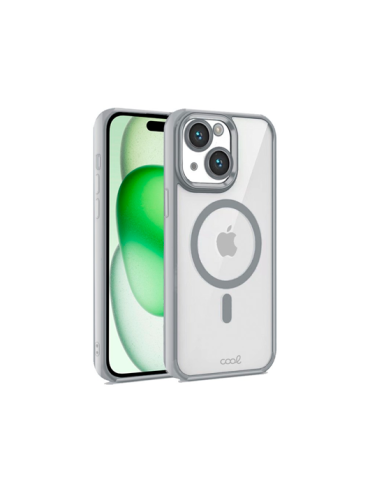 FUNDA COOL IPHONE 15 PLUS MAGNETICA PLATA