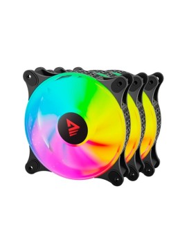 VENTILADOR 120X120 SAVIO BLAST ARGB PACK 3 UDS