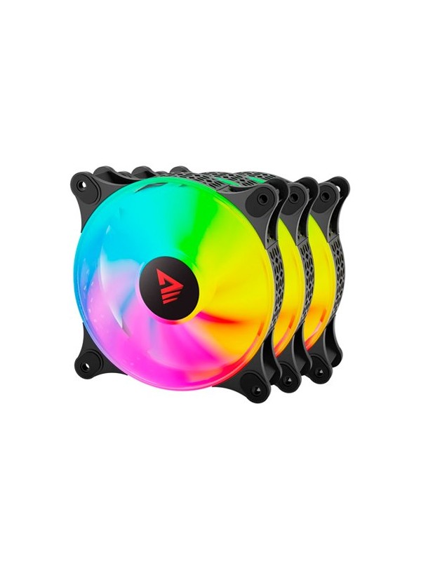 VENTILADOR 120X120 SAVIO BLAST ARGB PACK 3 UDS